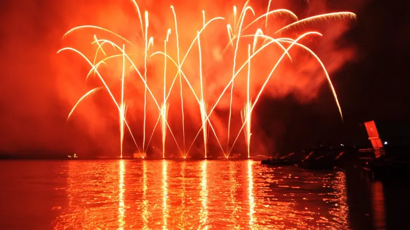 Ohňostroj v Brně