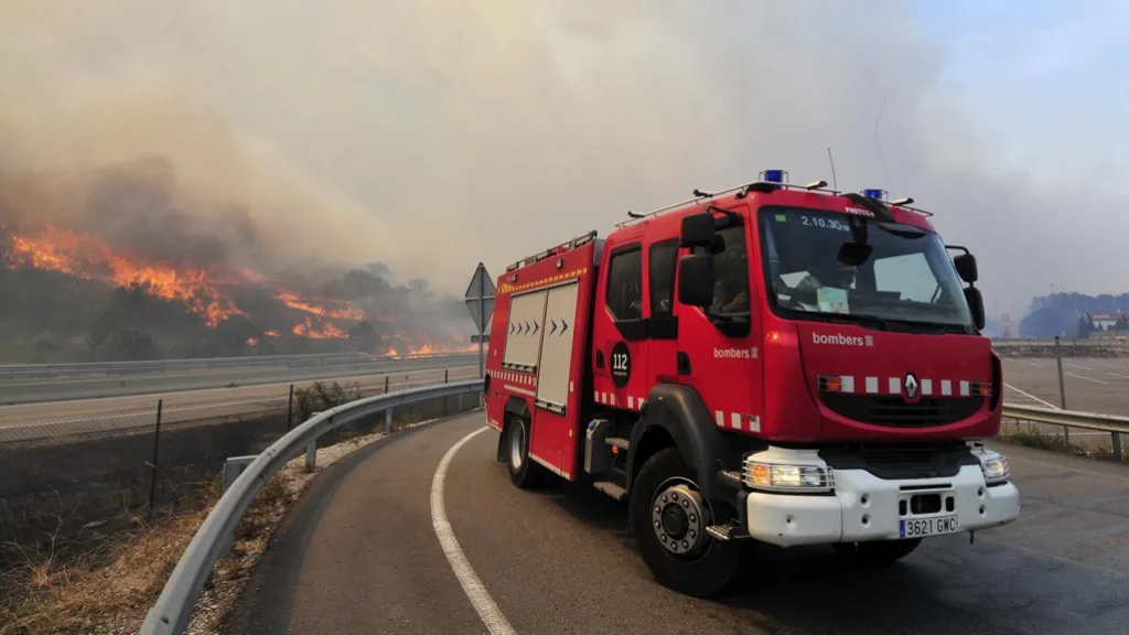 Požár ve Španělsku