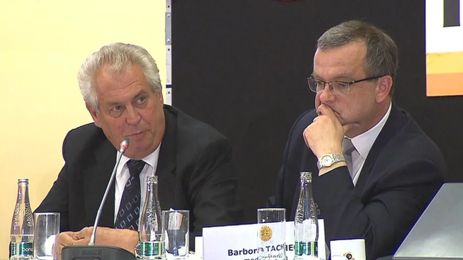 Miloš Zeman a Miroslav Kalousek