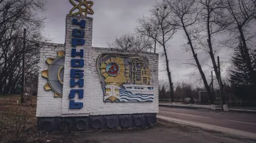 Města Černobyl a Pripjať v dubnu 2021, 35 let po havárii ve 4. bloku jaderné elektrárny Černobyl