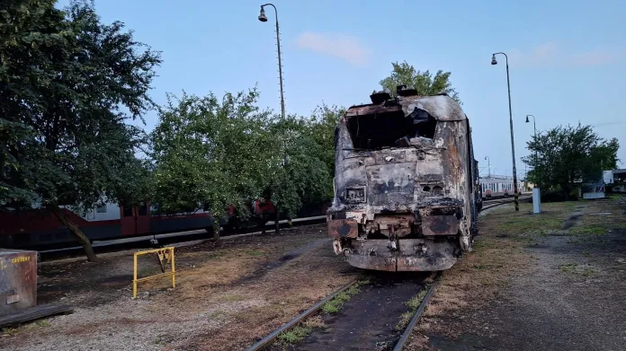 Stav vlaku po nehodě s autobusem na Slovensku