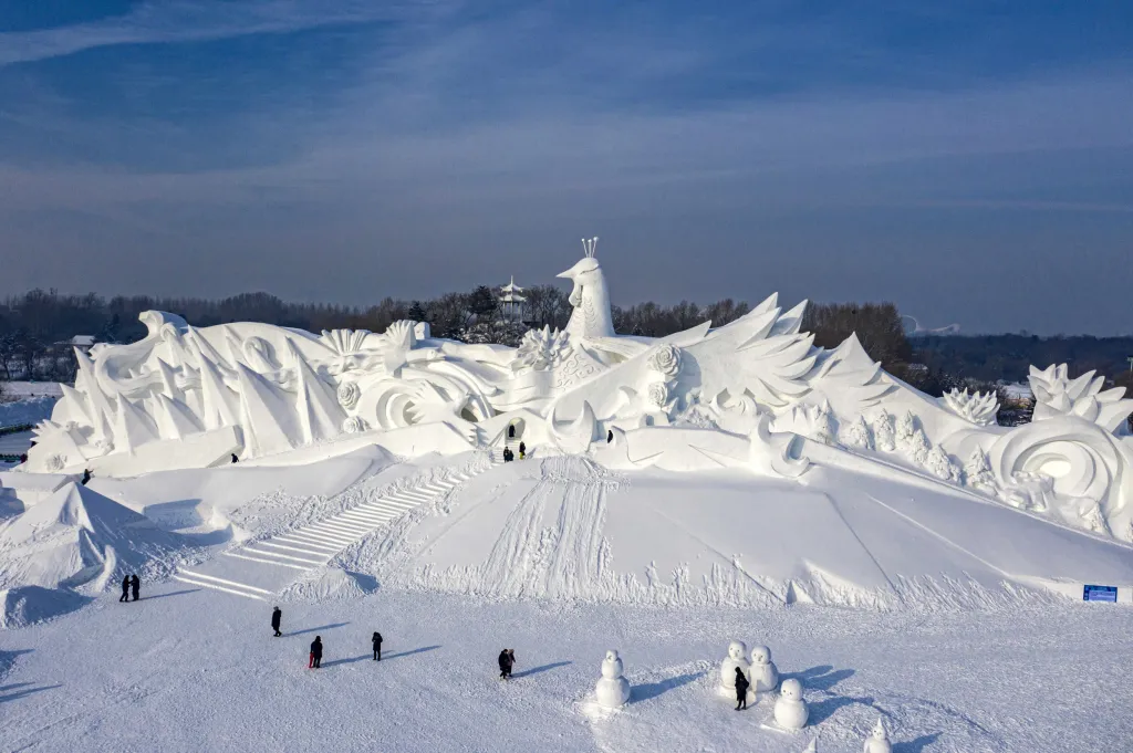 Festival ledu v čínském městě Charbin