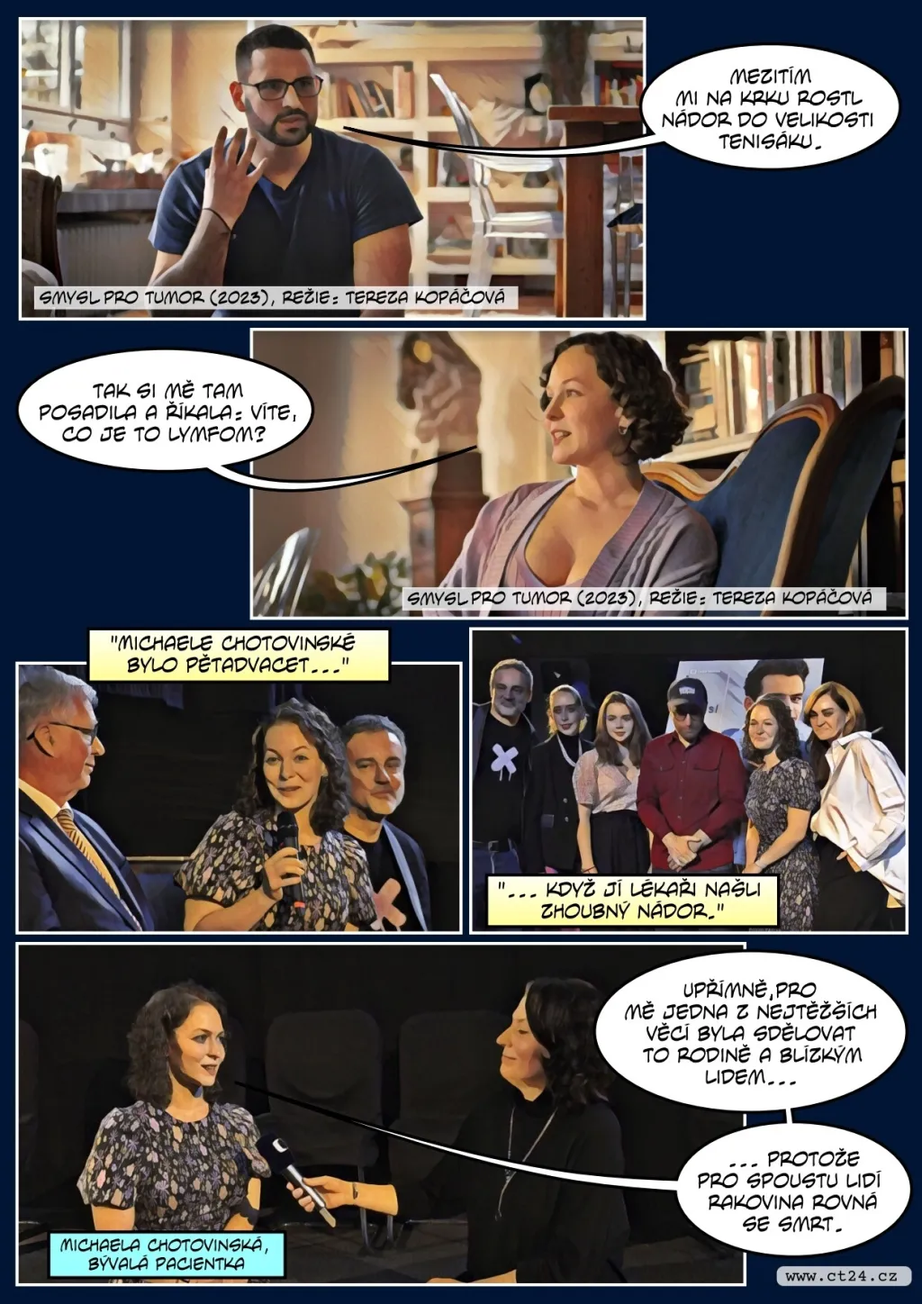 Jak ovlivní rakovina život pacienta a blízkých? ČT vysílá seriál Smysl pro tumor