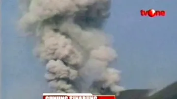 Indonéská sopka Sinabung