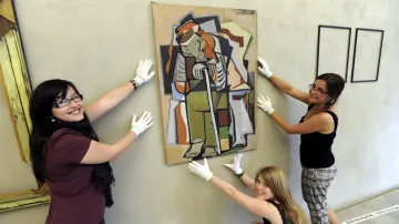 Výstava ukradených Fillových obrazů v Lounech