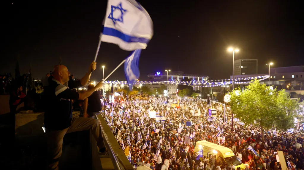 Shromáždění na podporu izraelské vlády