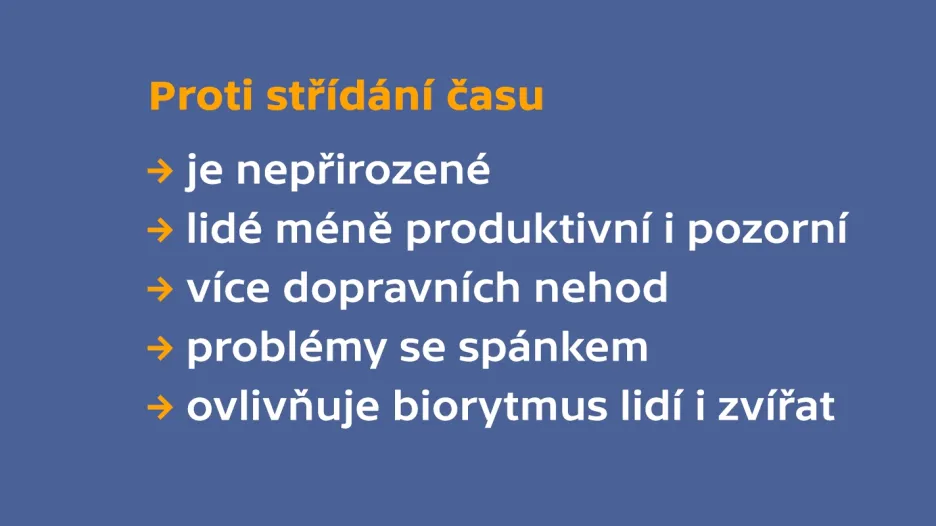 Argumenty proti střídání času