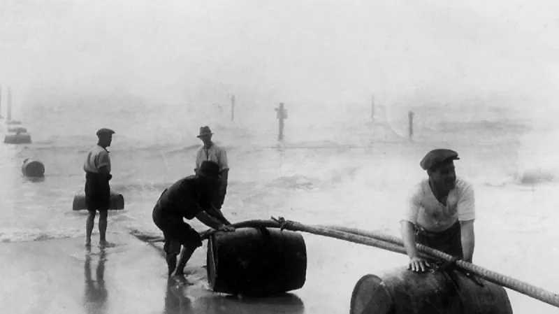 Pokládání transatlantického kabelu