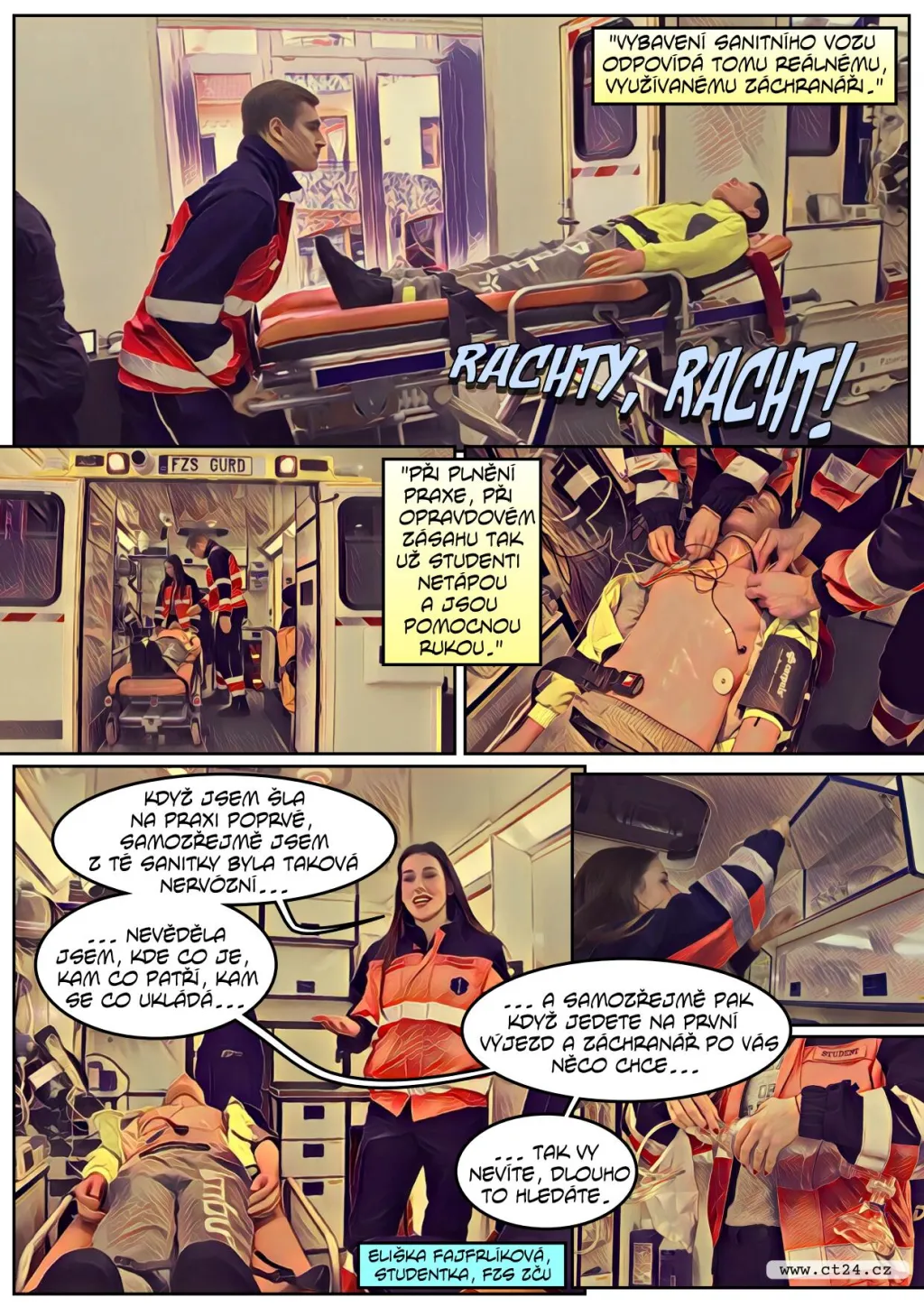 Studenti v Plzni mají simulátor sanitky