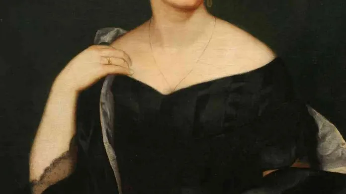 Josef Hellich / portrét Boženy Němcové, 1845