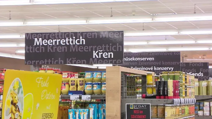 V některých německých obchodech jsou už nápisy i v Češtině
