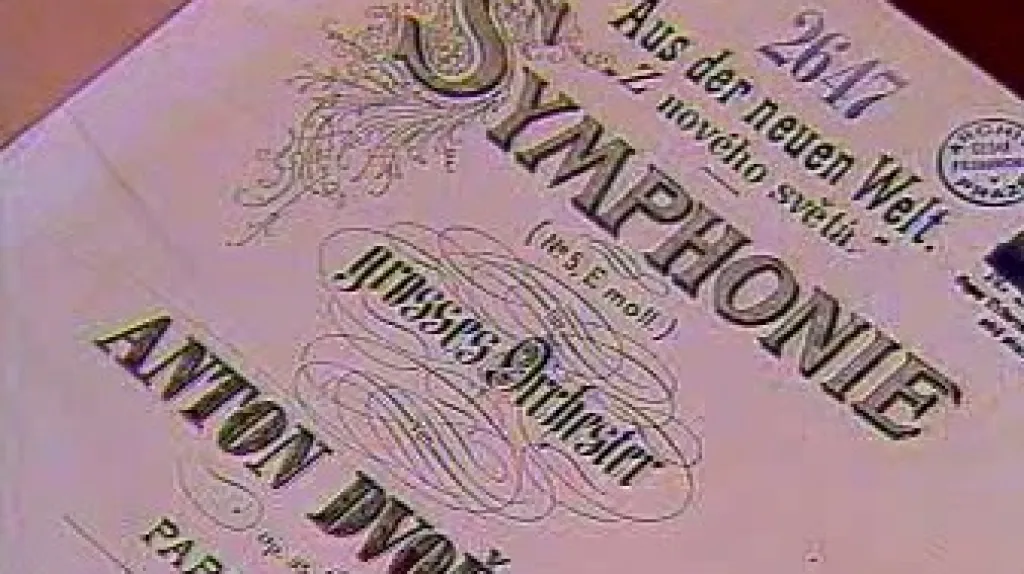 Partitura Novosvětské symfonie Antonína Dvořáka