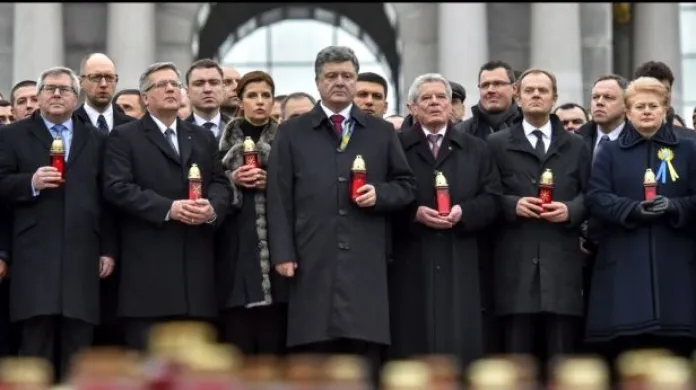 Delegace zavzpomínaly na oběti kyjevského masakru
