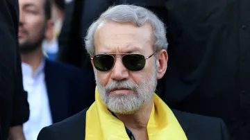 Tajemník íránské Nejvyšší rady národní bezpečnosti Alí Larídžání na snímku z 27. září 2025