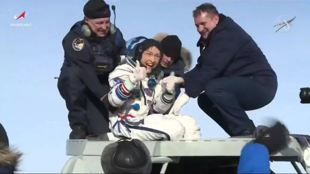 Návrat astronautky Kochové