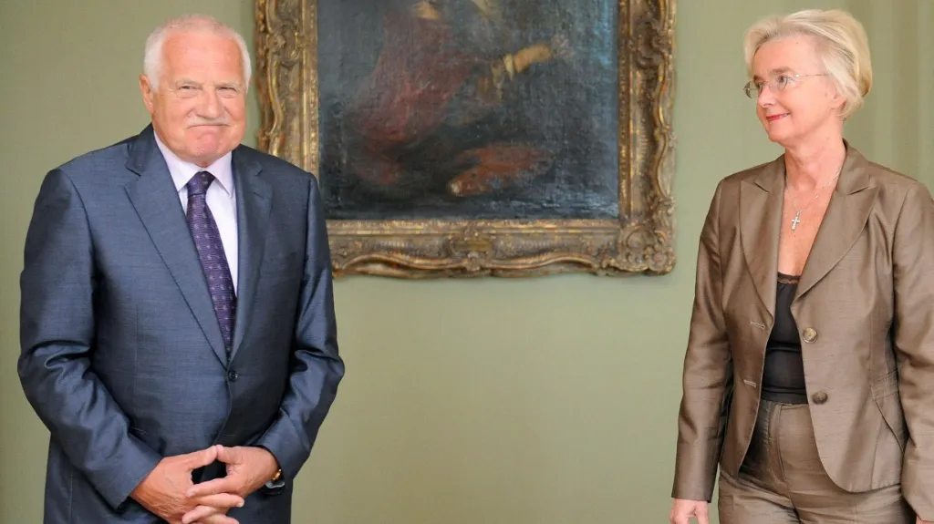 Václav Klaus s Ivou Brožovou