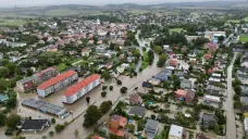 Situace při nedělních záplavách v Brušperku