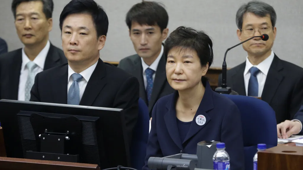 Bývalá jihokorejská prezidentka Pak Kun-hje