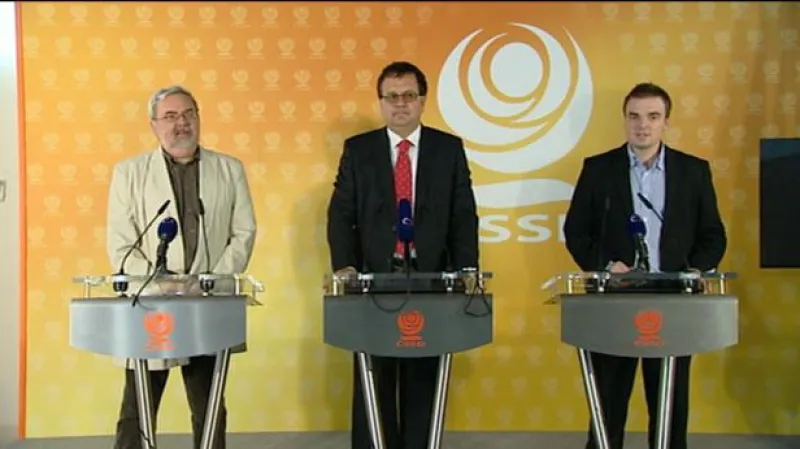 Tisková konference ČSSD k transakční dani