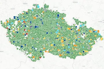 Interaktivní mapa: 100 % sečteno. Podívejte se, koho volili vaši sousedé