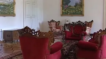 Interiér zámku v Chotovinách