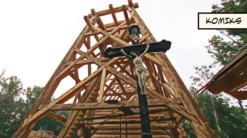 Na místě shořelého kostela v Gutech už roste replika. Hotová by měla být na jaře příštího roku