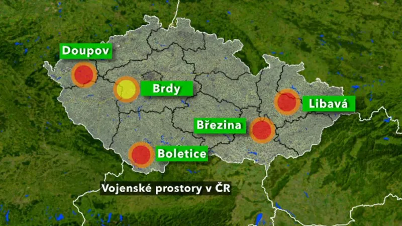 Vojenské újezdy, které armáda opustí