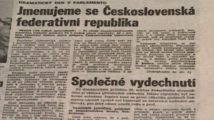 Pomlčková válka předznamenala konec Československa
