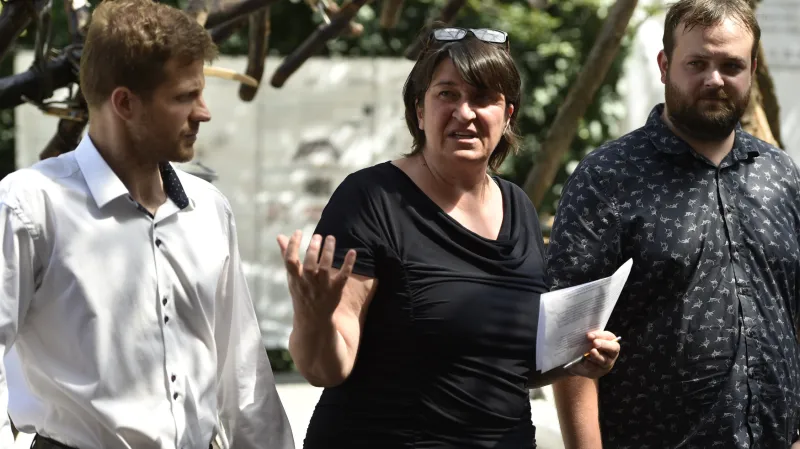 Pod vedením Barbory Antonové a Martina Freunda (vpravo) se Žít Brno do zastupitelstva již nedostalo