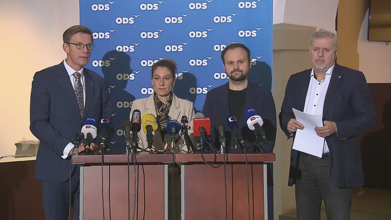 Studio ČT24: Reakce ODS na jednání vlády