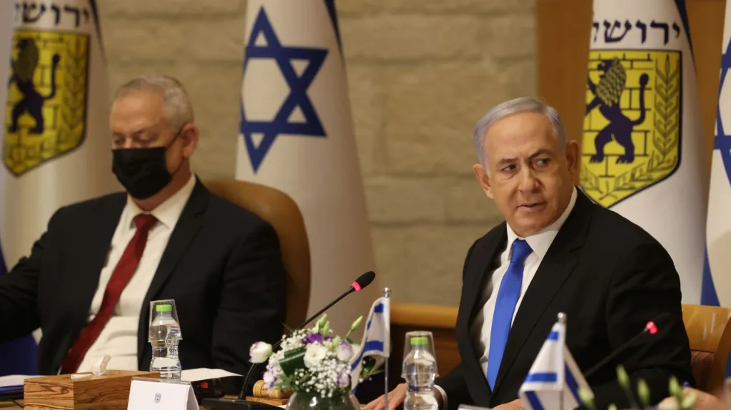 Benny Gantz a Benjamin Netanjahu