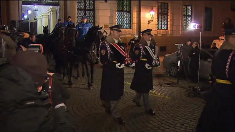 Na Hradě proběhla generální zkouška smutečního průvodu