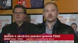 Michal Hašek se omlouvá po grémiu ČSSD