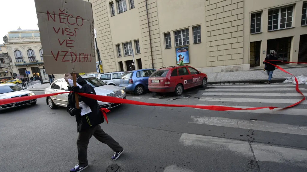 Účastníci protestu