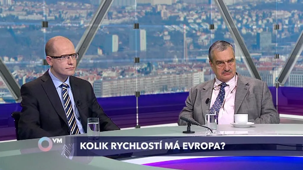 Bohuslav Sobotka (ČSSD) a Karel Schwarzenberg (TOP 09)