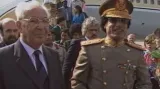 Návštěva Kaddáfího v Praze - Televizní noviny (září 1982)