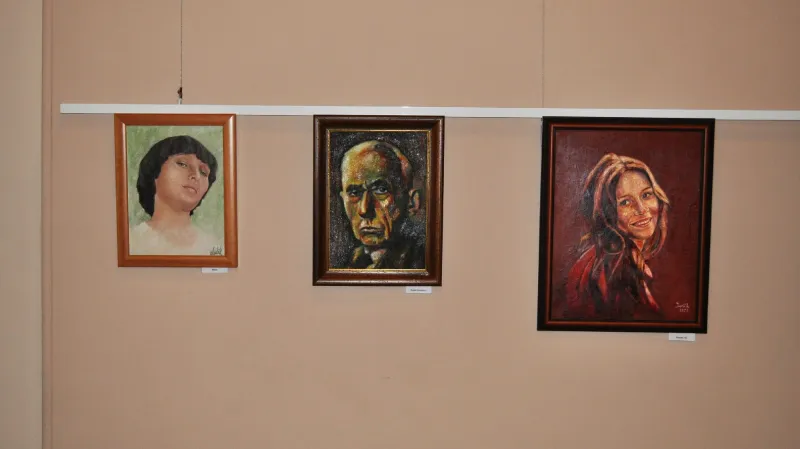 Z výstavy Luďka Dvořáka v Lounech