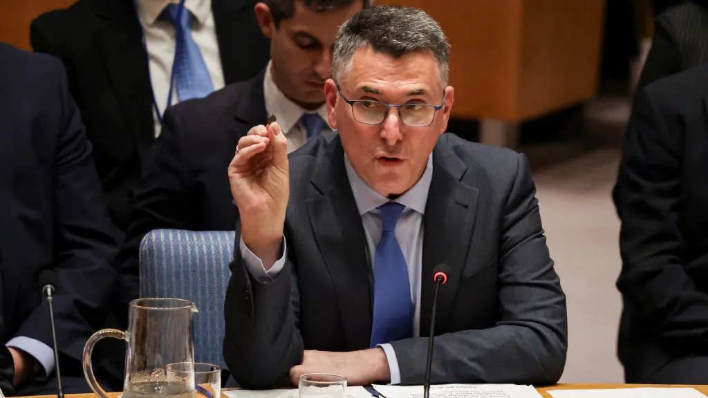 Izraelský ministr zahraničí Gideon Sa'ar (únor 2026)