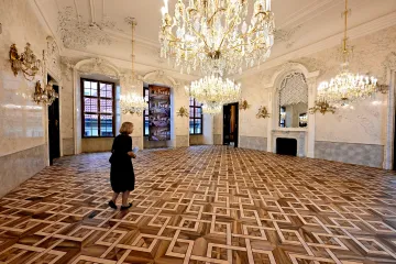 Skončila oprava barokního Clam-Gallasova paláce. Poprvé se otevře na konci září