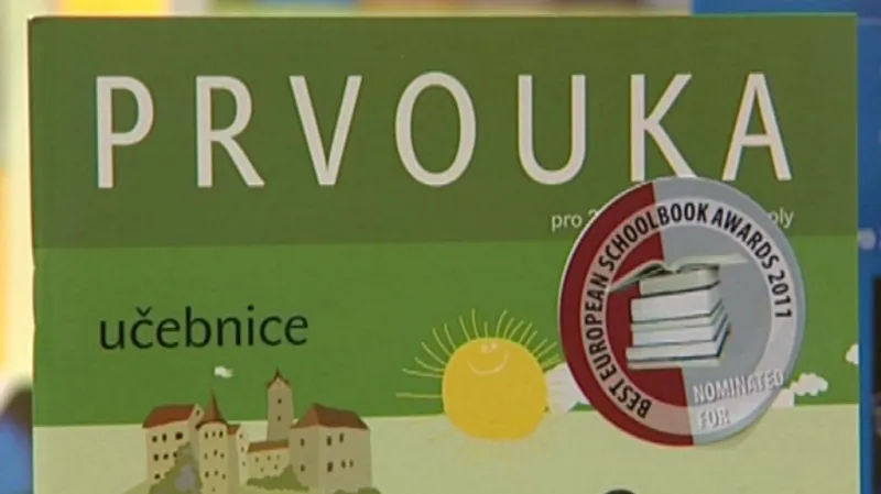 Přebal oceněné učebnice na frankfurtském knižním veletrhu