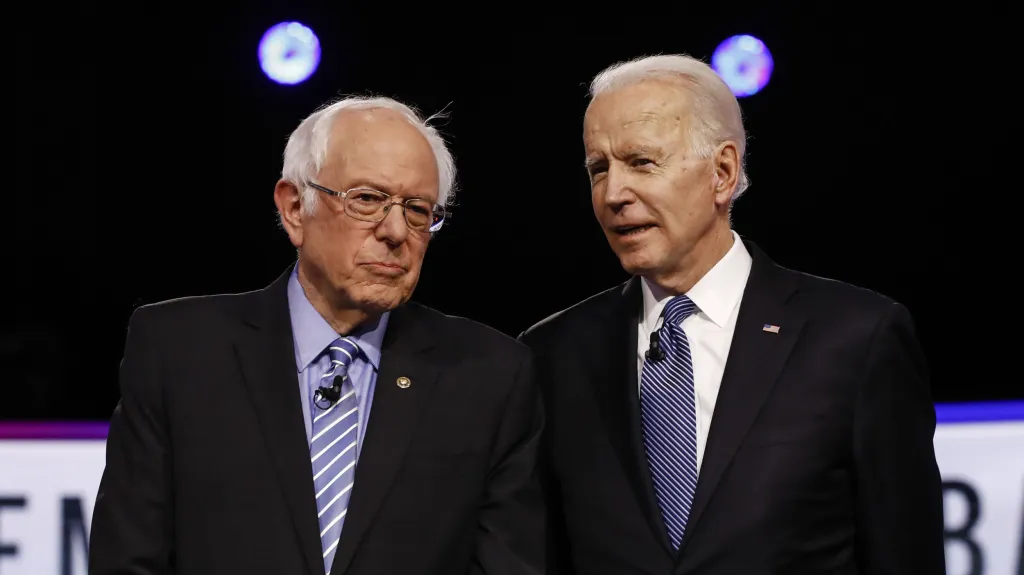 Bernie Sanders a Joe Biden