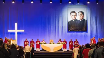 Slavnost blahořečení kněží Jana Buly a Václava Drboly na brněnském výstavišti
