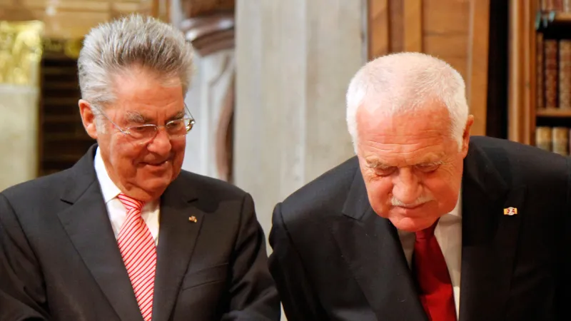 Václav Klaus a Heinz Fischer