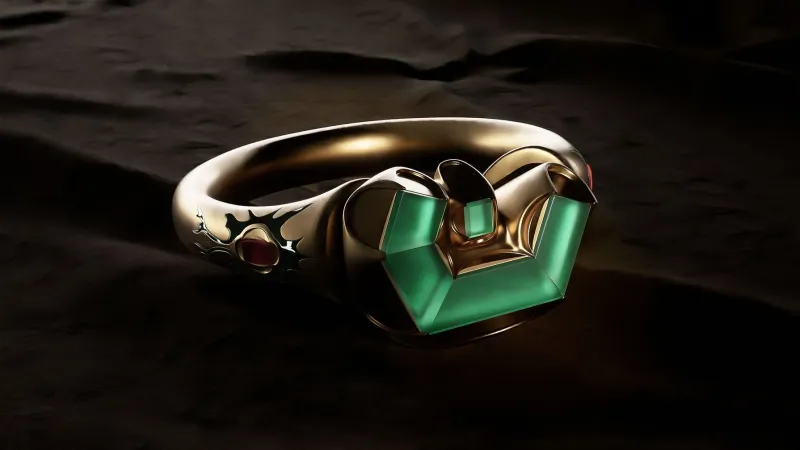 Model snubního prstenu Petra Voka z Rožmberka a Kateřiny z Ludanic