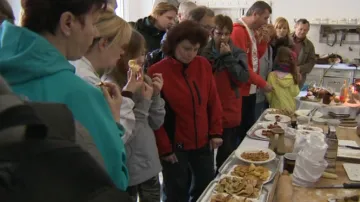 Návštěvníci mohli připravené pokrmy ochutnat