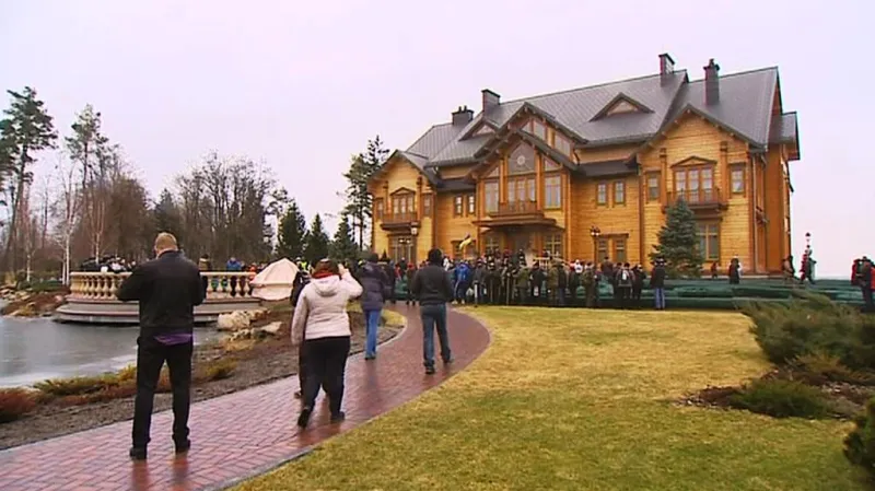 "Honka" - honosný srub v rezidenci ukrajinského prezidenta