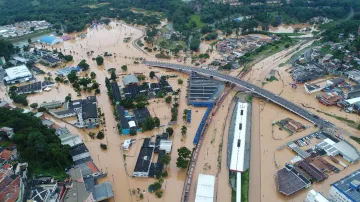 Záplavy a sesuvy půdy v Brazílii