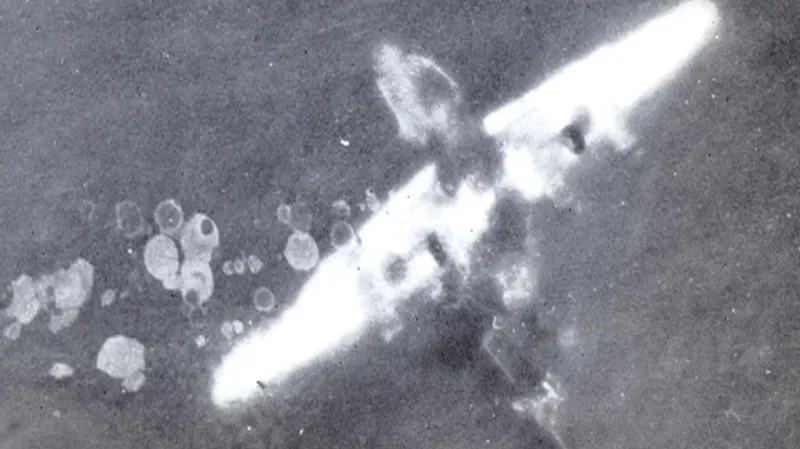 Fotografie havarovaného Liberátoru