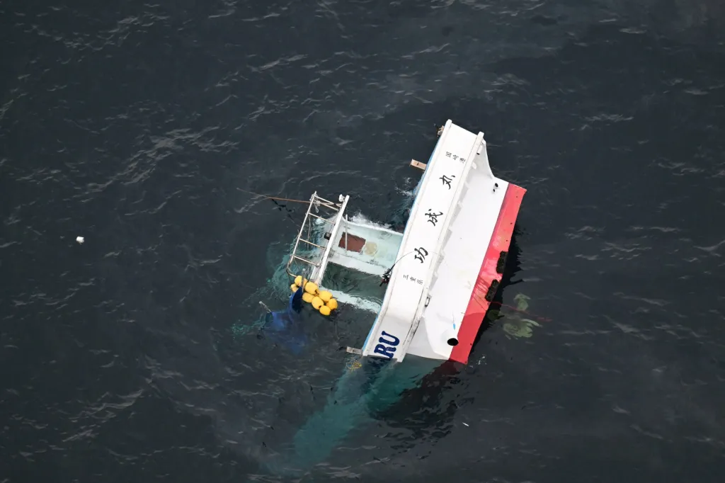 Zničená rybářská loď