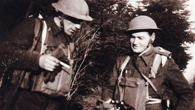 Václav Málek a Jan Kubiš (zleva) při výcviku ve Skotsku